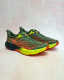 کفش هوکا اسپیدگوت اورجینال – نمای کناری راست در رنگ سبز لجنی مناسب دویدن مسیر